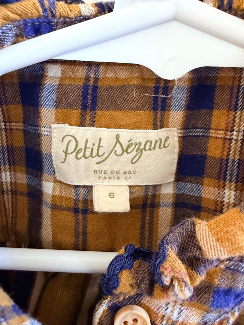 Bundle of Sezane blouses size 38 and T6 mommy and me matching - Picture 8 of 9
